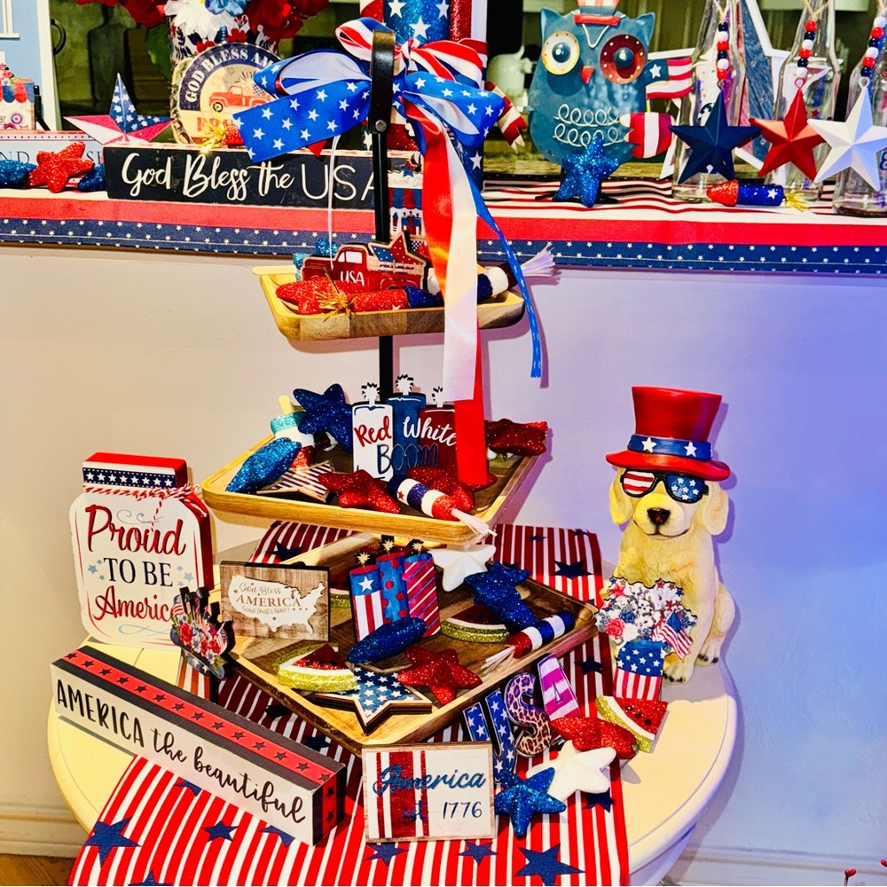 Patriotic Home Party Supplies Set